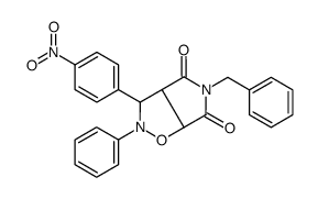 5-benzyl-3-(4-nitrophenyl)-2-phenyl-3a,6a-dihydro-3H-pyrrolo[3,4-d][1,2]oxazole-4,6-dione Structure