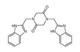 1,4-bis(1H-benzimidazol-2-ylmethyl)piperazine-2,5-dione Structure