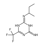 6-(Trifluoromethyl)-N-(1-methylpropyl)-1,3,5-triazine-2,4-diamine Structure