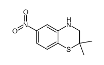 2,2-dimethyl-6-nitro-3,4-dihydro-2H-1,4-benzothiazine结构式