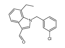 1H-Indole-3-carboxaldehyde,1-[(3-chlorophenyl)methyl]-7-ethyl-(9CI)结构式