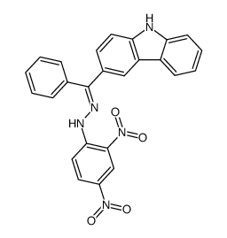 carbazol-3-yl-phenyl ketone-(2,4-dinitro-phenylhydrazone) Structure