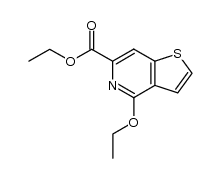 4-ethoxy-thieno[3,2-c]pyridine-6-carboxylic acid ethyl ester Structure
