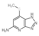 2-methylsulfanyl-5,7,8,9-tetrazabicyclo[4.3.0]nona-2,4,6,8-tetraen-4-amine Structure