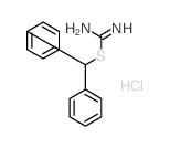 benzhydrylsulfanylmethanimidamide Structure