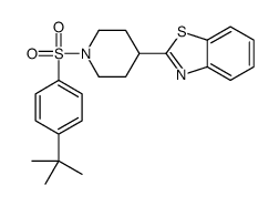 Piperidine, 4-(2-benzothiazolyl)-1-[[4-(1,1-dimethylethyl)phenyl]sulfonyl]- (9CI)结构式