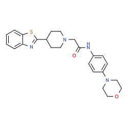 1-Piperidineacetamide,4-(2-benzothiazolyl)-N-[4-(4-morpholinyl)phenyl]-(9CI) picture