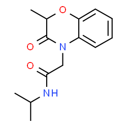 4H-1,4-Benzoxazine-4-acetamide,2,3-dihydro-2-methyl-N-(1-methylethyl)-3-oxo-(9CI)结构式