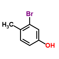 3-Bromo-4-methylphenol Structure