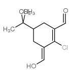 5-tert-butyl-2-chloro-3-(hydroxymethylidene)cyclohexene-1-carbaldehyde结构式