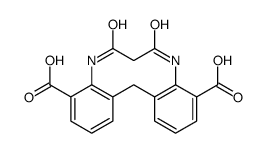 2-acetamido-3-[(2-acetamido-3-carboxyphenyl)methyl]benzoic acid Structure