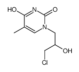 1-(3-chloro-2-hydroxypropyl)-5-methylpyrimidine-2,4-dione Structure
