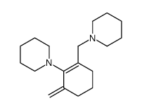 1-[(3-methylidene-2-piperidin-1-ylcyclohexen-1-yl)methyl]piperidine Structure