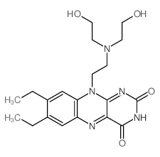 Benzo[g]pteridine-2,4(3H,10H)-dione, 10-[2-[bis(2-hydroxyethyl)amino]ethyl]-7,8-diethyl-结构式