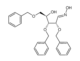 (Z)-2,3,5-tri-O-benzyl-D-ribose oxime结构式