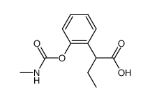 2-(o-N-Methylcarbamoyloxyphenyl)buttersaeure结构式