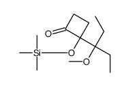 2-(3-methoxypentan-3-yl)-2-trimethylsilyloxycyclobutan-1-one结构式