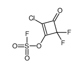 1-chloro-3,3-difluoro-2-fluorosulfonyloxy-4-oxocyclobutene Structure