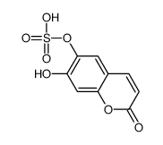 (7-hydroxy-2-oxochromen-6-yl) hydrogen sulfate Structure