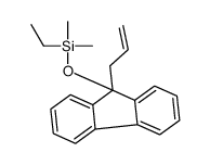 ethyl-dimethyl-(9-prop-2-enylfluoren-9-yl)oxysilane结构式