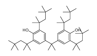 4-[2-[4-hydroxy-3,5-bis(2,4,4-trimethylpentan-2-yl)phenyl]propan-2-yl]-2,6-bis(2,4,4-trimethylpentan-2-yl)phenol Structure