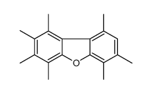 1,2,3,4,6,7,9-heptamethyldibenzofuran Structure