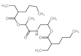 1-[2-(2-ethylhexanoyloxy)propanoylamino]propan-2-yl 2-ethylhexanoate structure