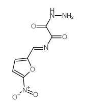 (NZ)-2-hydrazinyl-N-[(5-nitro-2-furyl)methylidene]-2-oxo-acetamide结构式