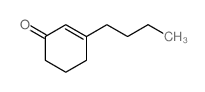 3-丁基环己-2-烯-1-酮结构式