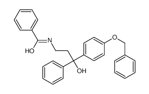 N-[3-hydroxy-3-phenyl-3-(4-phenylmethoxyphenyl)propyl]benzamide Structure