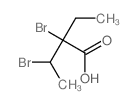 Butanoic acid,2,3-dibromo-2-ethyl-结构式