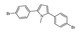 2,5-bis(4-bromophenyl)-1-methylpyrrole结构式
