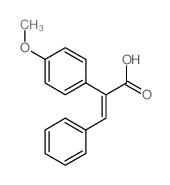 Benzeneacetic acid,4-methoxy-a-(phenylmethylene)- structure
