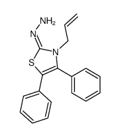 (4,5-diphenyl-3-prop-2-enyl-1,3-thiazol-2-ylidene)hydrazine Structure
