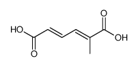 2-methyl-hexa-2t,4t-dienedioic acid Structure
