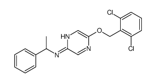 5-[(2,6-dichlorophenyl)methoxy]-N-(1-phenylethyl)pyrazin-2-amine Structure