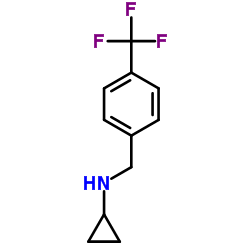 N-[4-(Trifluoromethyl)benzyl]cyclopropanamine结构式