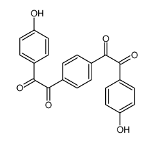 1-(4-hydroxyphenyl)-2-[4-[2-(4-hydroxyphenyl)-2-oxoacetyl]phenyl]ethane-1,2-dione结构式