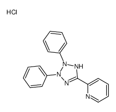 2-(2,3-diphenyl-1H-tetrazol-1-ium-5-yl)pyridine,chloride结构式