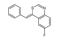 4-benzylidene-6-fluoro-3,1-benzothiazine Structure