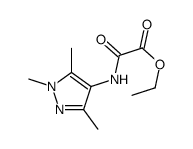 ethyl 2-oxo-2-[(1,3,5-trimethylpyrazol-4-yl)amino]acetate结构式