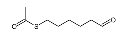 S-(6-oxohexyl) ethanethioate Structure