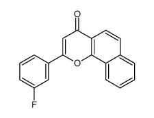 2-(3-fluorophenyl)benzo[h]chromen-4-one Structure