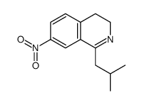 1-(2-methylpropyl)-7-nitro-3,4-dihydroisoquinoline结构式