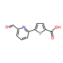 5-(6-Formyl-2-pyridinyl)-2-thiophenecarboxylic acid结构式