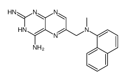 6-[[methyl(naphthalen-1-yl)amino]methyl]pteridine-2,4-diamine结构式