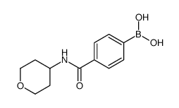 Boronic acid, [4-[[(tetrahydro-2H-pyran-4-yl)amino]carbonyl]phenyl]- (9CI) structure