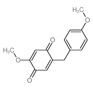 2-methoxy-5-[(4-methoxyphenyl)methyl]cyclohexa-2,5-diene-1,4-dione结构式