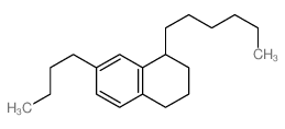 7-butyl-1-hexyl-tetralin structure
