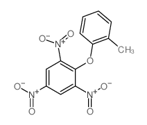 2-(2-methylphenoxy)-1,3,5-trinitro-benzene structure